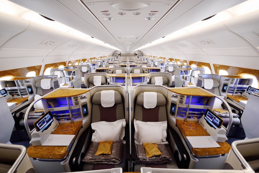 Emirates A380 interior